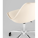 Офисный стул на металлическом основании EGGERY Beige пластик варинант исполнения - 3 | Loft Concept в Краснодаре