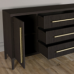 Буфет Primo с тремя ящиками и двумя фасадами Темный орех варинант исполнения - 6 | Loft Concept в Краснодаре