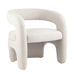 Кресло дизайнерское для лаунж зоны жемчужного цвета Pearl Lounge варинант исполнения - 10 | Loft Concept в Краснодаре