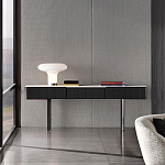 Консоль чёрная с 3-мя выдвижными ящиками Lou варинант исполнения - 3 | Loft Concept в Краснодаре