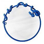 Зеркало круглое в синей раме в виде змеи Temptation варинант исполнения - 1 | Loft Concept в Краснодаре