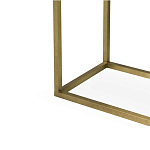 Консоль прямоугольная на золотом каркасе с 2-мя ящиками Warwick варинант исполнения - 3 | Loft Concept в Краснодаре