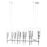 Люстра подвесная прямоугольная с 10-ю цилиндрическими плафонами LIAISON варинант исполнения - 5 | Loft Concept в Краснодаре