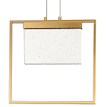 Подвесной геометрический светильник со стеклом Rectangle Geometry Glass Chandelier варинант исполнения - 1 | Loft Concept в Краснодаре