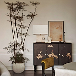 Настольная лампа с прямоугольным основанием из натурального камня c тканевым абажуром Lapis Tiburtinus варинант исполнения - 5 | Loft Concept в Краснодаре