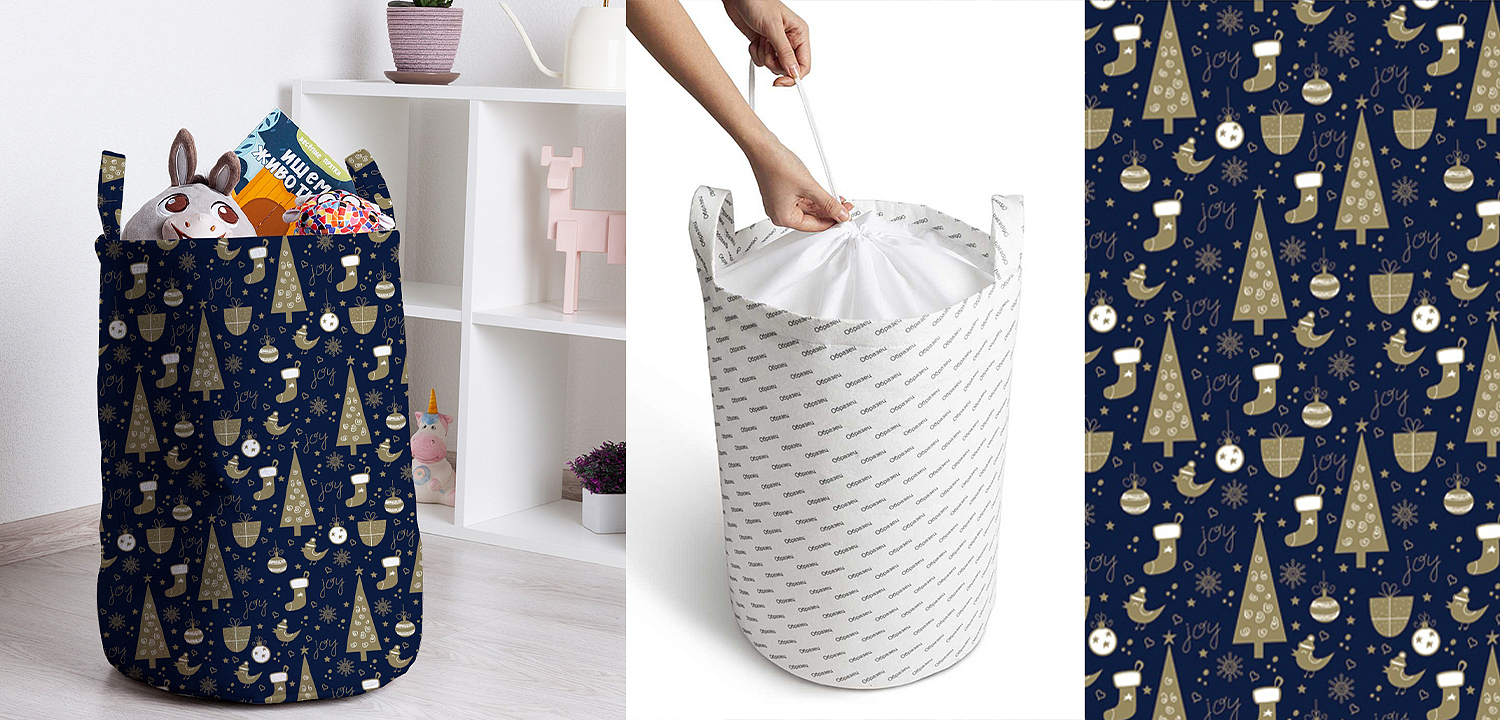 Корзина New Year Pattern Basket Корзина New Year Pattern Basket - Loft-Concept в Краснодаре