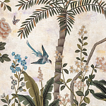 Обои ручная роспись Siam White Metal варинант исполнения - 4 | Loft Concept в Краснодаре