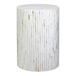 Столик с инкрустацией с перламутровым узором Dominic White варинант исполнения - 1 | Loft Concept в Краснодаре