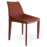 Стул коричневый из искуственной кожи на 4-х ножках Enigma Brown варинант исполнения - 1 | Loft Concept в Краснодаре