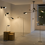 Торшер с поворотным плафоном Aracea Beige Floor Lamp варинант исполнения - 2 | Loft Concept в Краснодаре