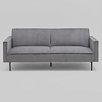 Диван современный вельветовый прямой Worcester Серый варинант исполнения - 2 | Loft Concept в Краснодаре