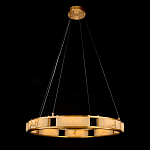 Люстра в виде кольца из натурального камня Golden Alavastor варинант исполнения - 1 | Loft Concept в Краснодаре