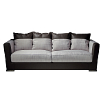 Элитарный современный диван Birmingham с кожаными вставками  варинант исполнения - 1 | Loft Concept в Краснодаре