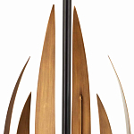 Торшер с основанием в виде стебля с листьями и тканевым абажуром Flowing Leaves варинант исполнения - 2 | Loft Concept в Краснодаре