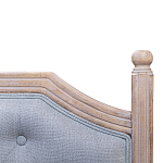 Изголовье кровати серое с мягкой обивкой из рогожки Emma Headboard варинант исполнения - 2 | Loft Concept в Краснодаре