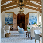 Обои ручная роспись Le Brésil Mer Bleue варинант исполнения - 4 | Loft Concept в Краснодаре