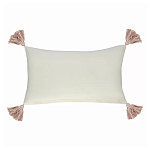 Чехол на подушку с кисточками и вышивкой птиц Ethnic mix Birds Rect варинант исполнения - 4 | Loft Concept в Краснодаре