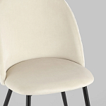 Мягкий стул в бежевом велюре Miruna Chair варинант исполнения - 7 | Loft Concept в Краснодаре