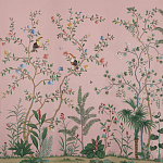 Обои ручная роспись Amazonia Florence Pink dyed silk варинант исполнения - 2 | Loft Concept в Краснодаре