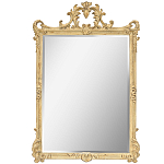 Зеркало настенное в раме бежевого цвета с эффектом старины Classic Ornament Mirror варинант исполнения - 1 | Loft Concept в Краснодаре