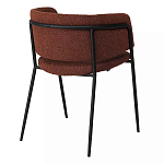 Стул полукруглый мягкий с буклированной обивкой Chair with Boucle Upholstery варинант исполнения - 7 | Loft Concept в Краснодаре