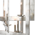 Люстра серебряная из пересекающихся квадратных элементов Intersecting Squares  варинант исполнения - 1 | Loft Concept в Краснодаре