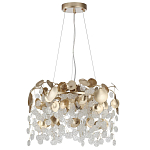 Люстра с декоративными подвесками из прозрачного стекла в форме монеток FAIRYTREE Light варинант исполнения - 2 | Loft Concept в Краснодаре