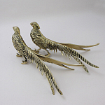 Статуэтка бронзовая пара Фазаны золотые Bronze Birds варинант исполнения - 2 | Loft Concept в Краснодаре