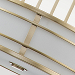 Подвесной светильник цвета латунь с белым матовым плафоном с геометрическим рисунком Feiss варинант исполнения - 5 | Loft Concept в Краснодаре