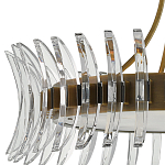 Люстра круглая с прозрачными элементами в форме полумесяца Crescent варинант исполнения - 1 | Loft Concept в Краснодаре