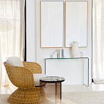 Стол журнальный круглый Acrylic Аether Smoke варинант исполнения - 7 | Loft Concept в Краснодаре