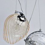 Люстра каскадная с 5-ю разноцветными стеклянными плафонами Kaleido варинант исполнения - 7 | Loft Concept в Краснодаре