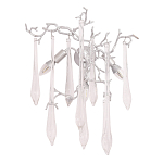 Бра с декором в виде ветвей и стеклянных подвесок в форме капель Droplet Chandelier варинант исполнения - 3 | Loft Concept в Краснодаре