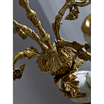 Подсвечник белый Попугай из фарфора с бронзовыми элементами Eden Garden варинант исполнения - 8 | Loft Concept в Краснодаре