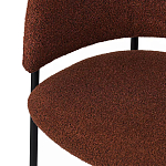 Стул полукруглый мягкий с буклированной обивкой Chair with Boucle Upholstery варинант исполнения - 8 | Loft Concept в Краснодаре