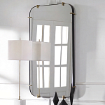 Зеркало настенное в черной металлической раме Mirror Cardinal варинант исполнения - 5 | Loft Concept в Краснодаре