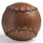 Дизайнерский кожаный пуф в виде бейсбольного мяча Poltronova Joe Ball Pouf варинант исполнения - 1 | Loft Concept в Краснодаре