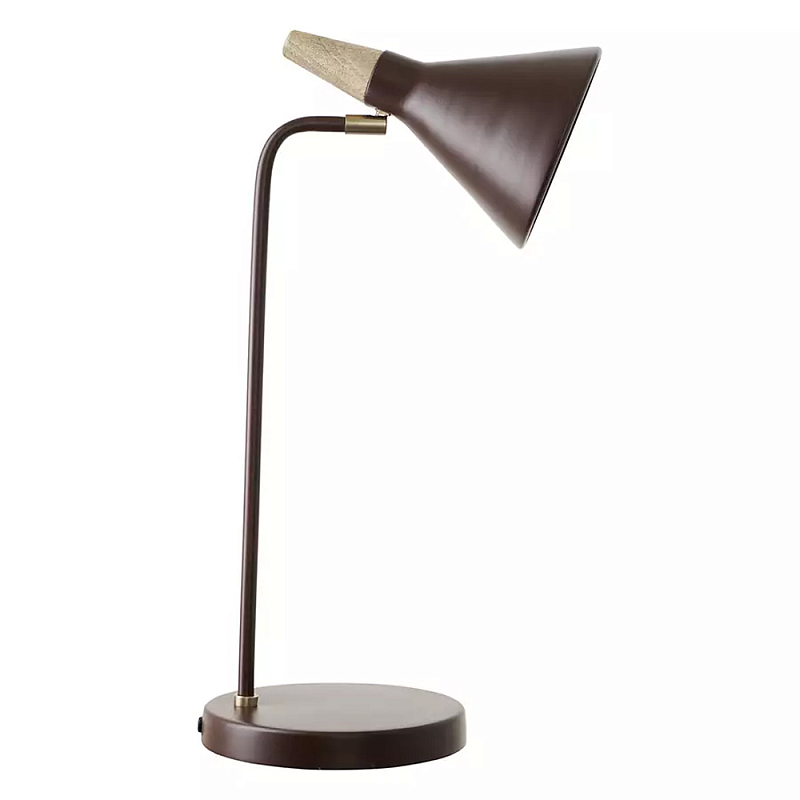 Настольная лампа с конусообразным плафоном Plum Table Lamp Сливовый в Краснодаре | Loft Concept 