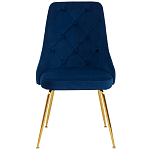 Стул в темно-синей велюровой обивке Ward Dark Blue Velour Chair варинант исполнения - 2 | Loft Concept в Краснодаре