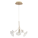 Подвесной светильник с белыми и прозрачными цветочными лепестками Wintery flovers варинант исполнения - 1 | Loft Concept в Краснодаре