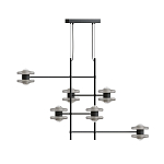 Каркасная люстра Balance варинант исполнения - 1 | Loft Concept в Краснодаре