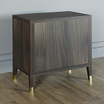 Прикроватная тумбочка с полкой Elsa Dreams Walnut  варинант исполнения - 4 | Loft Concept в Краснодаре