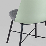 Стул из прочного пластика на металлическом основании Anora Green  варинант исполнения - 6 | Loft Concept в Краснодаре