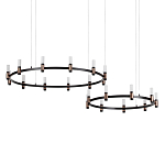 Люстра подвесная с цилиндрическими плафонами на двух круглых подвесах  Arnaut Light варинант исполнения - 1 | Loft Concept в Краснодаре