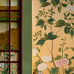 Обои ручная роспись Four Seasons Original colourway on painted Xuan paper with gold ombre варинант исполнения - 3 | Loft Concept в Краснодаре