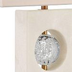 Настольная лампа из мрамора с тканевым прямоугольным абажуром Eternity варинант исполнения - 1 | Loft Concept в Краснодаре