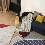 Чехол на подушку с рисунком горчичного цвета Elan Textured варинант исполнения - 1 | Loft Concept в Краснодаре