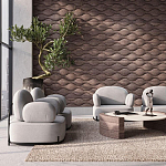 Гипсовая 3D панель с принтографией PM-108 варинант исполнения - 3 | Loft Concept в Краснодаре