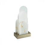 Настольная лампа с белыми вертикальными элементами Alabaster Totem   варинант исполнения - 4 | Loft Concept в Краснодаре