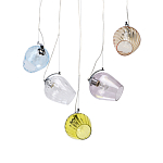 Люстра линейная с 5-ю разноцветными стеклянными плафонами Kaleido варинант исполнения - 1 | Loft Concept в Краснодаре